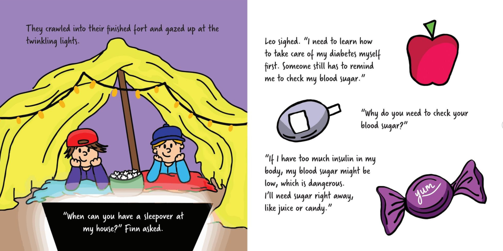 Leo and Finn in the blanket fort